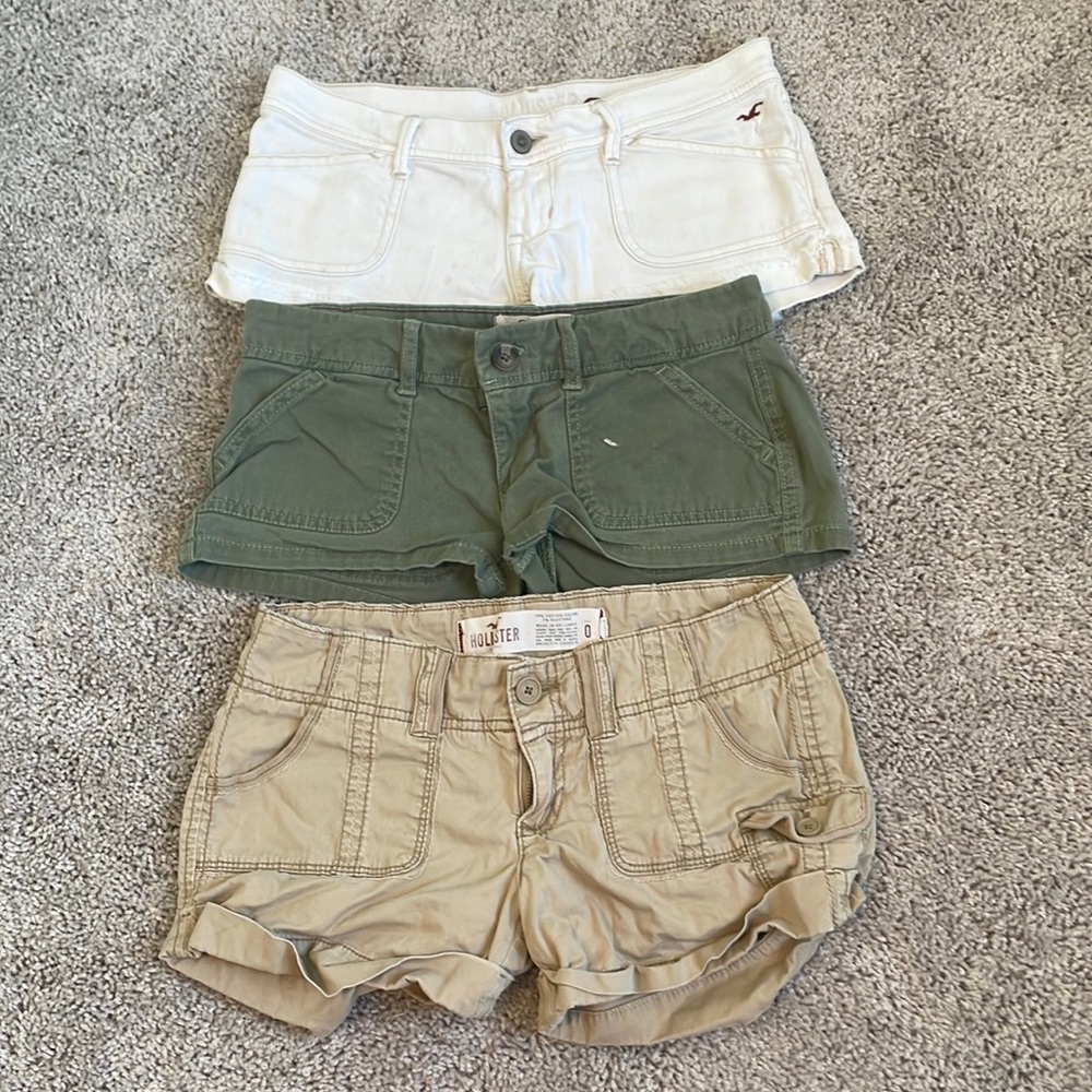 3 pairs of Hollister shorts